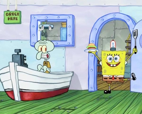 employee of the month running out of kitchen